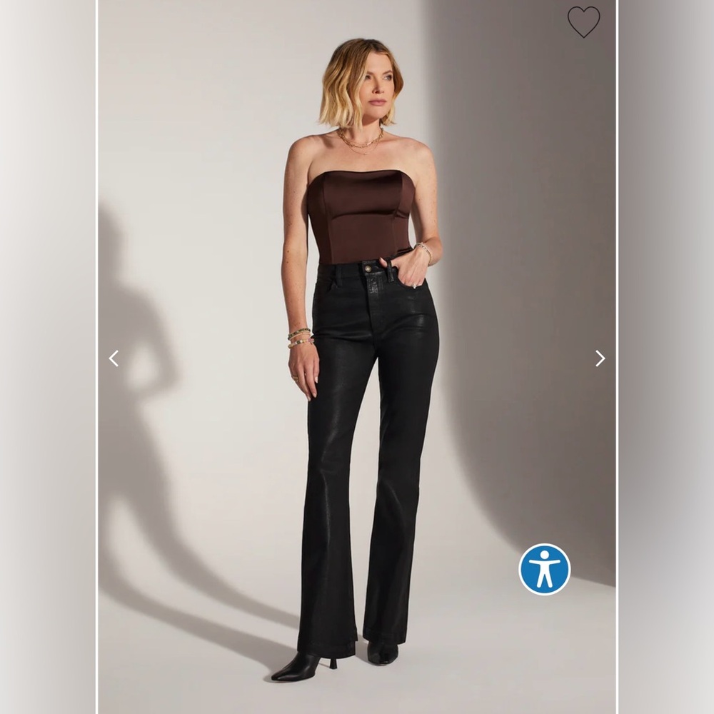 Favorite Daughter Valentina Super High Rise Mini Bootcut in Obsidian